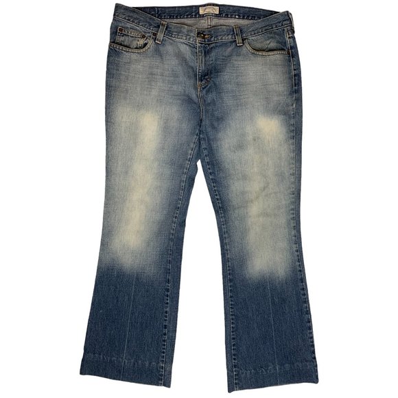 American Eagle Outfitters Hipster Fit Womens Jeans Tag 14 Blue Mid-Rise W36xL31 - Picture 1 of 12